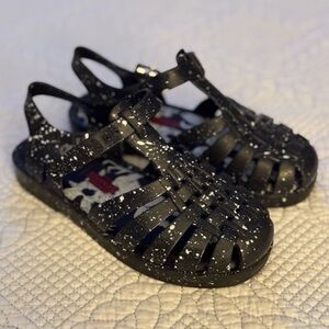 Mini Melissa Stranger Things Black Jelly Sandal size 13